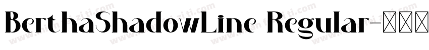 BerthaShadowLine Regular字体转换
